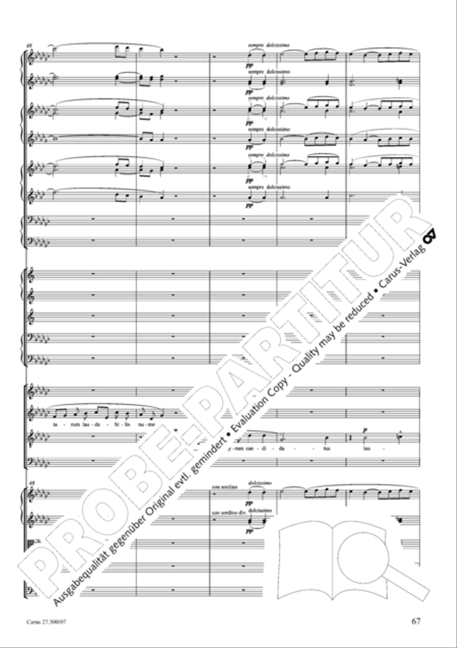 Quattro pezzi sacri Orchestra scores gallery preview page 68