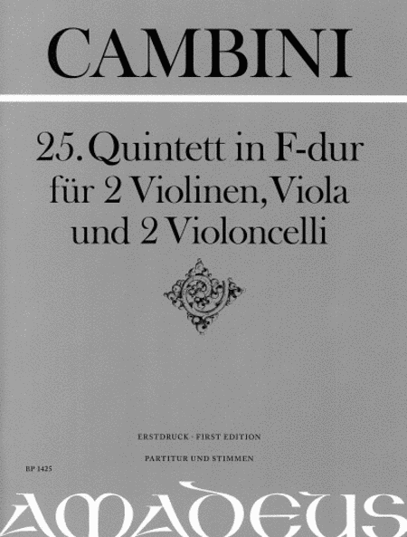 25. Quintet in F Major