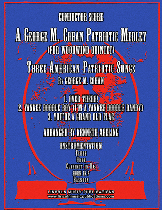 Book cover for A Patriotic Medley by George M. Cohan (for Woodwind Quintet)