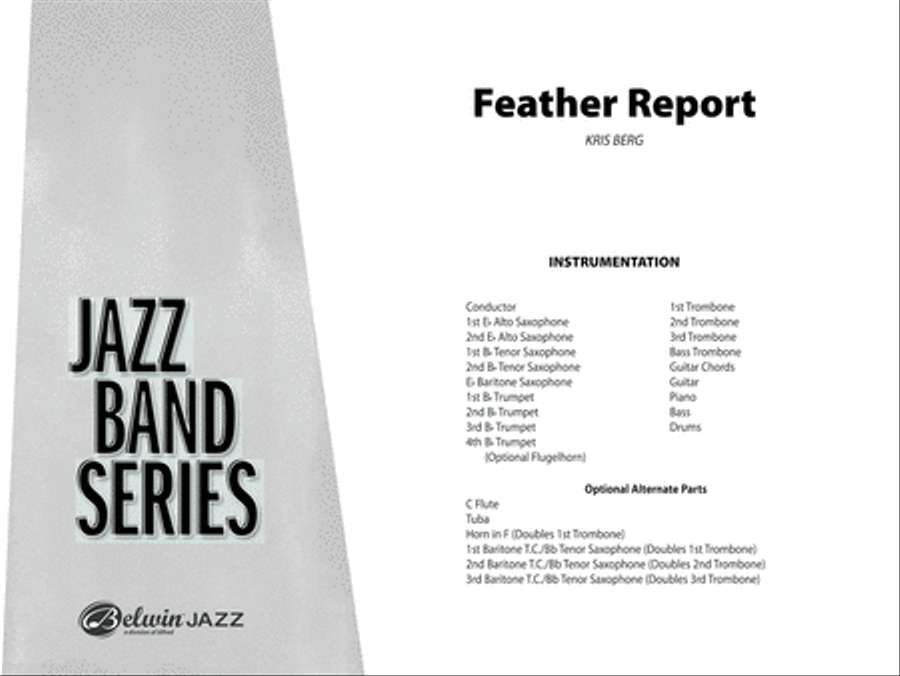 Feather Report: Score Feather Report: Score Jazz Ensemble scores gallery preview page 1