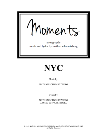 NYC (Moments - a song cycle) image number null