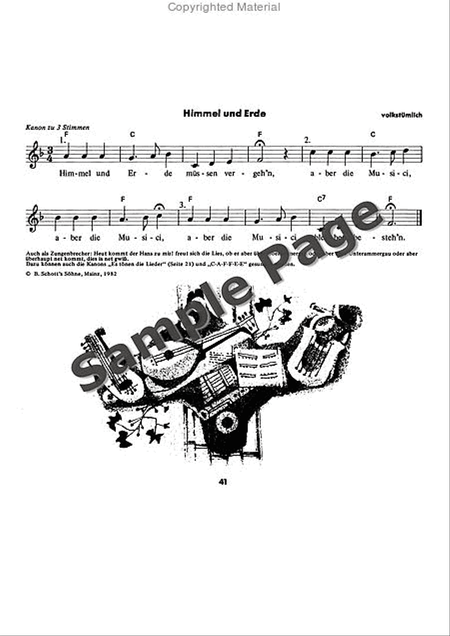 Es tonen die Lieder Recorder scores gallery preview page 42