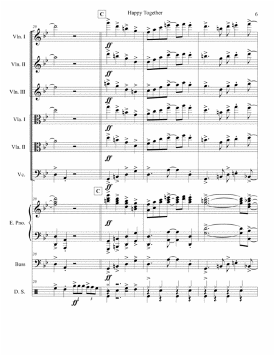 Happy Together Happy Together Set of Parts scores gallery preview page 6