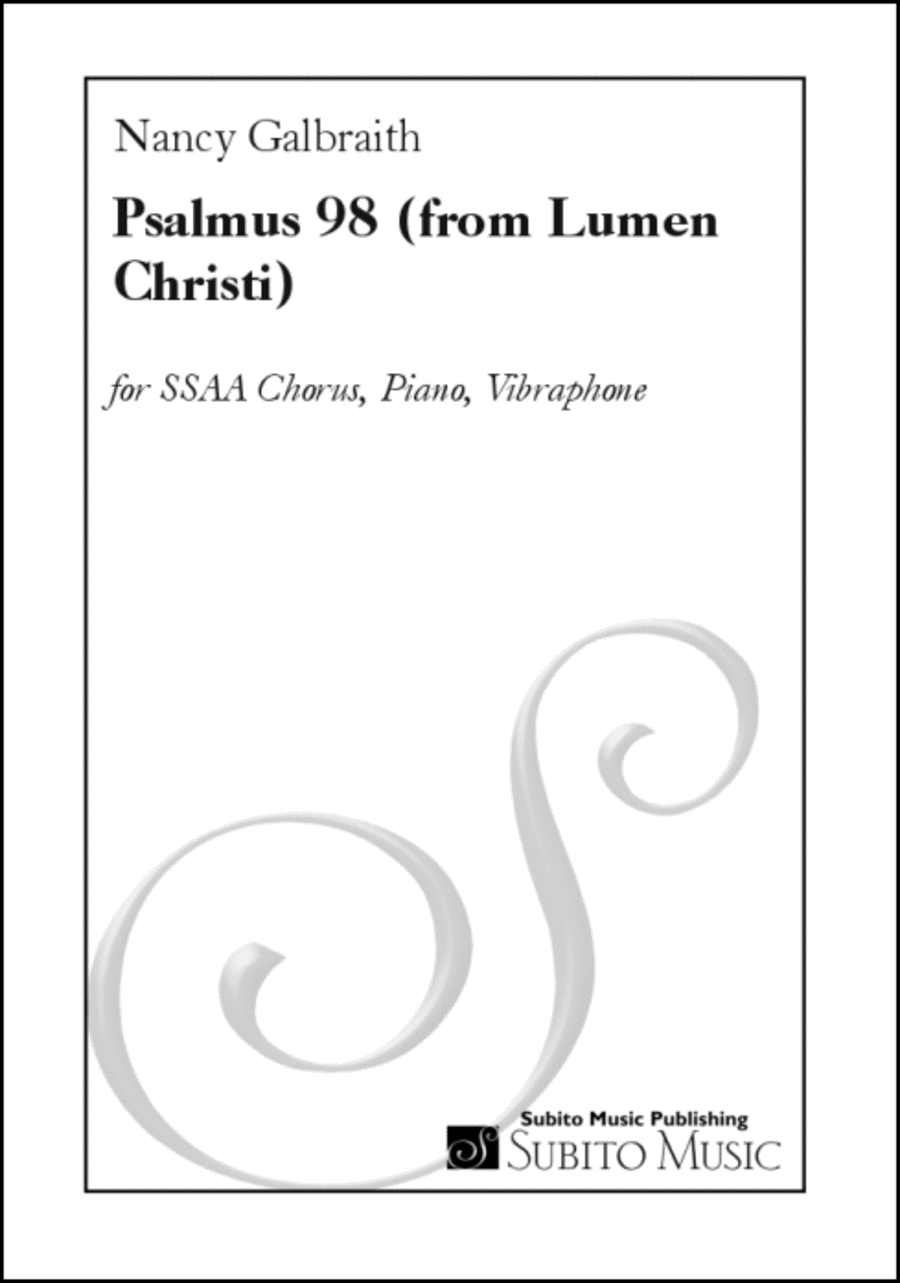 Psalmus 98 (from Lumen Christi) SSAA scores gallery preview page 1