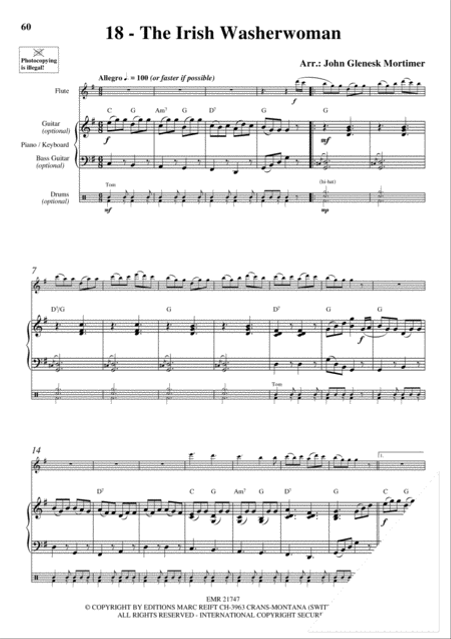 20 Celtic Hits Flute Solo scores gallery preview page 20