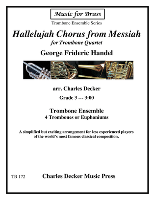 Book cover for Hallelujah Chorus from Messiah for Trombone Ensemble