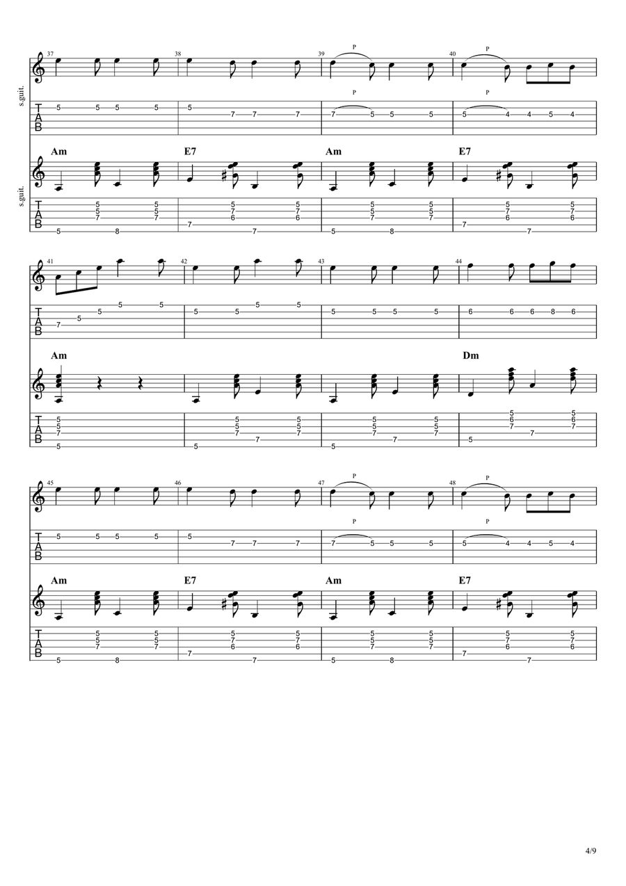 Tarantella Napoletana Acoustic Guitar scores gallery preview page 4