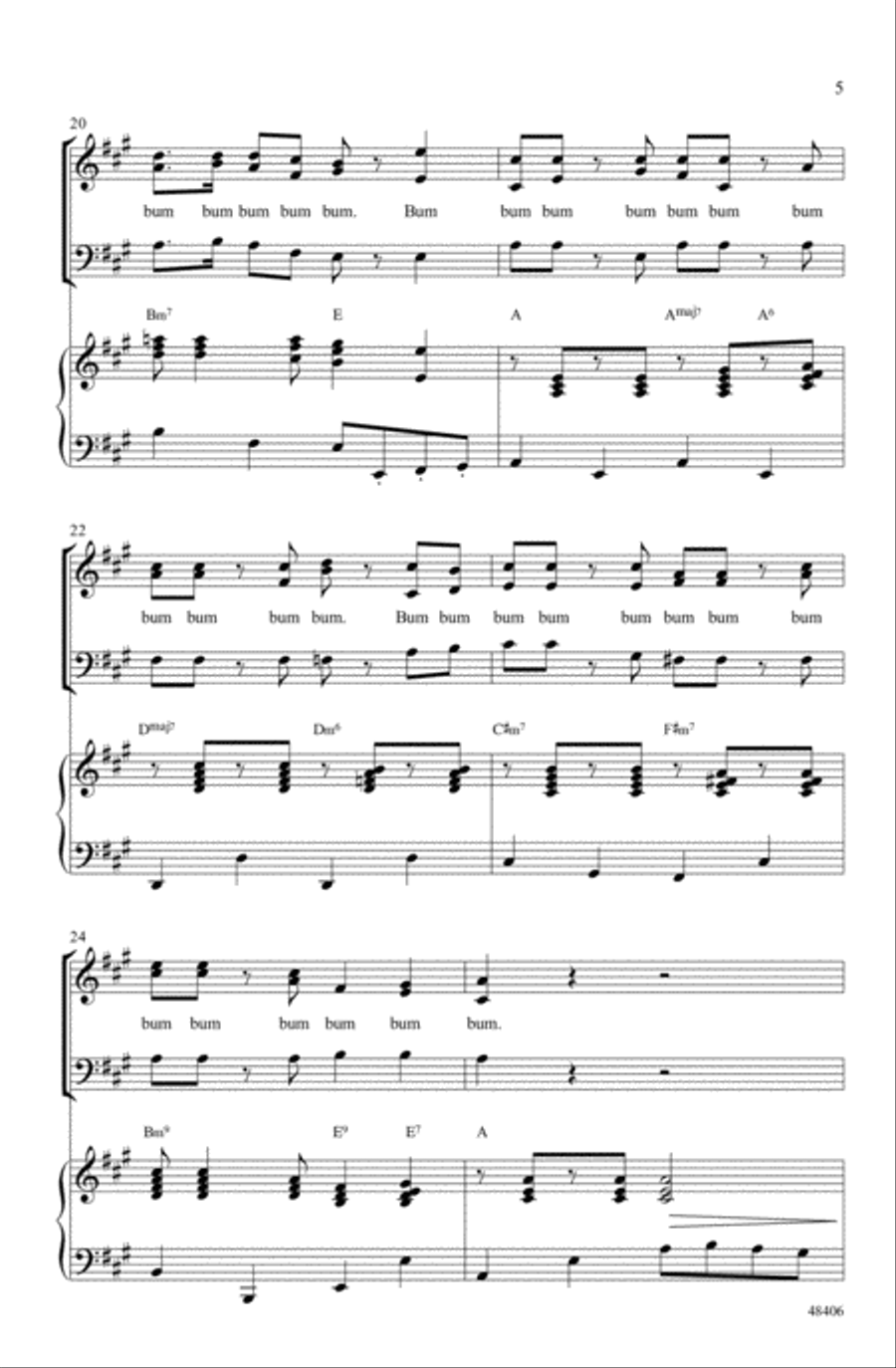 Theme from Elf Theme from Elf Choir scores gallery preview page 4
