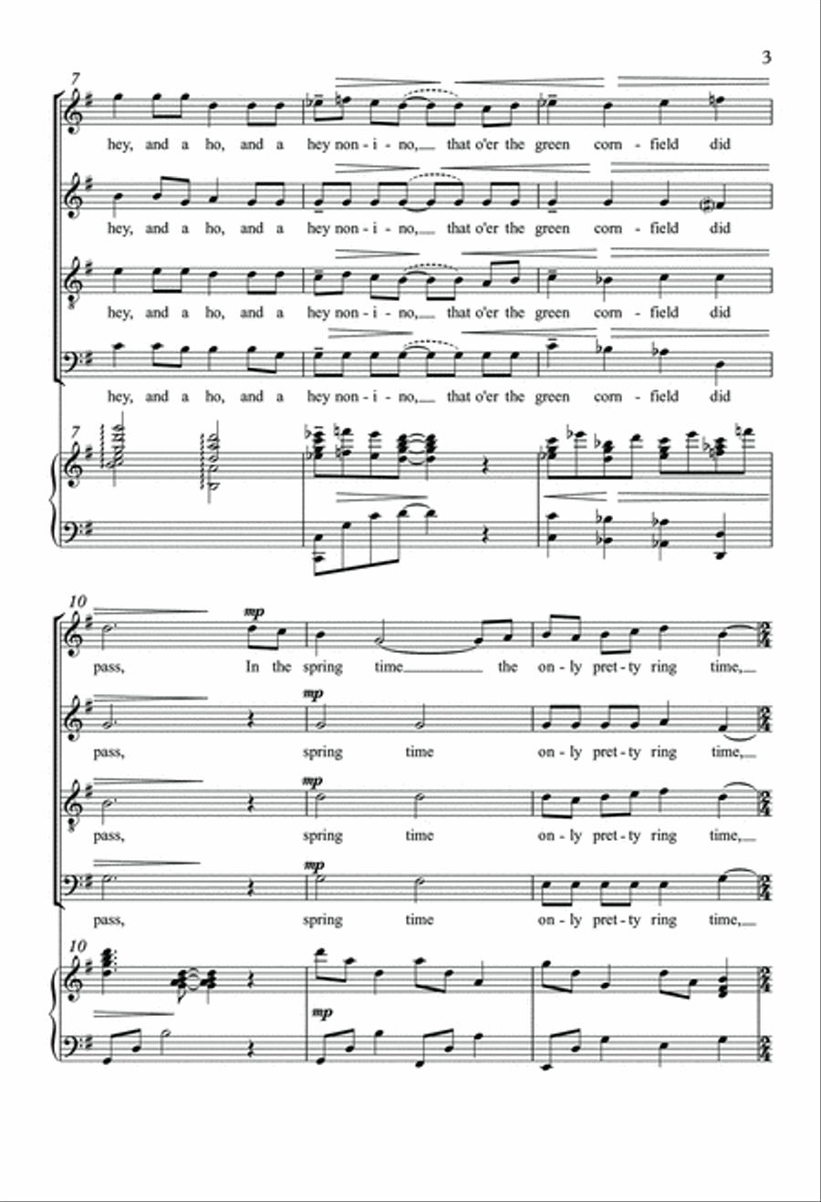 It Was a Lover and His Lass 4-Part scores gallery preview page 3