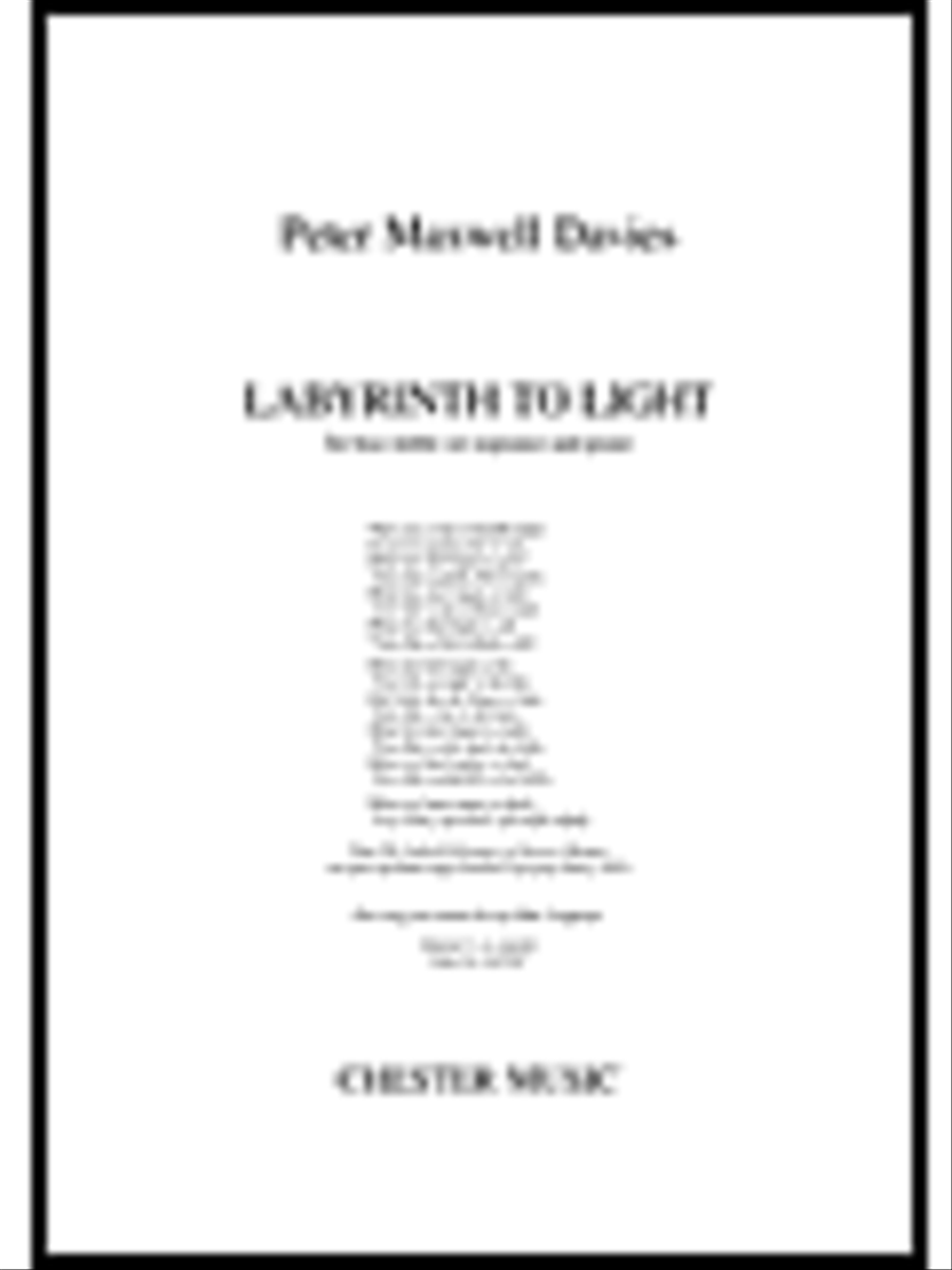 Labyrinth to Light Labyrinth to Light Soprano Voice scores gallery preview page 1