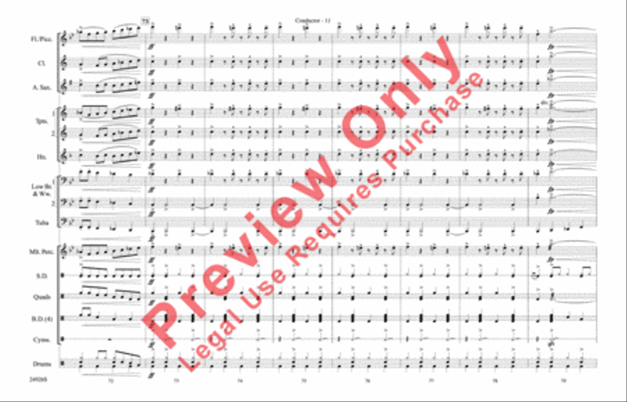 Sing, Sing, Sing Marching Band scores gallery preview page 12