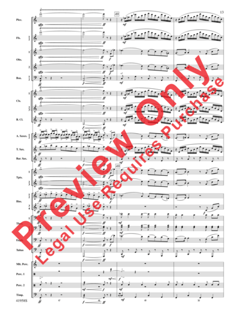 God's Country God's Country Concert Band scores gallery preview page 33