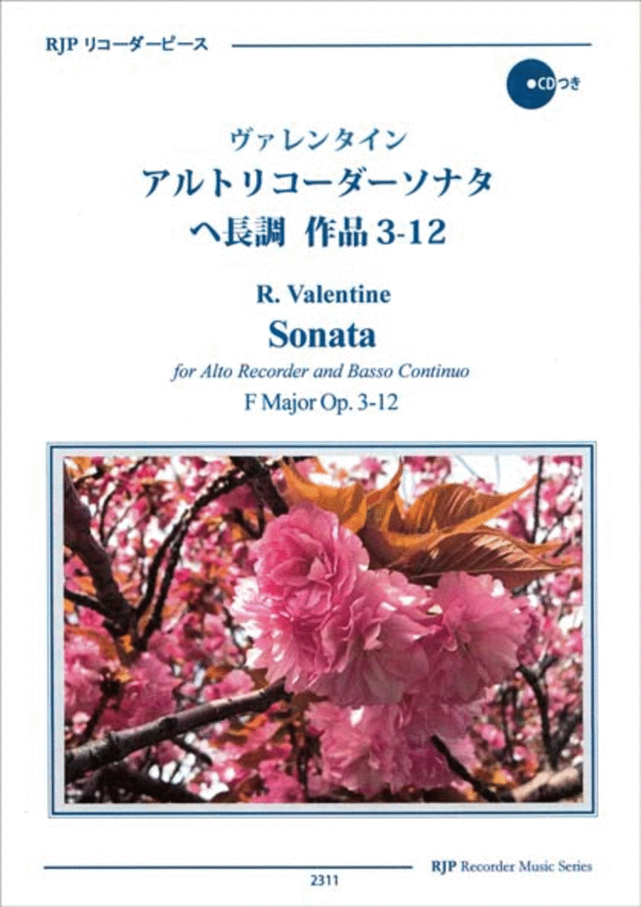 Sonata F Major, Op. 3-12 Alto Recorder scores gallery preview page 1