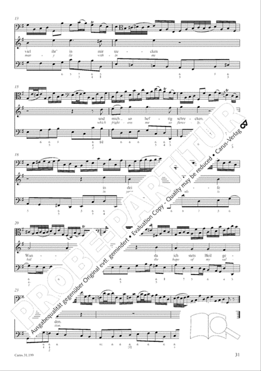 My heart is bathed in blood (Mein Herze schwimmt im Blut) Orchestra scores gallery preview page 32