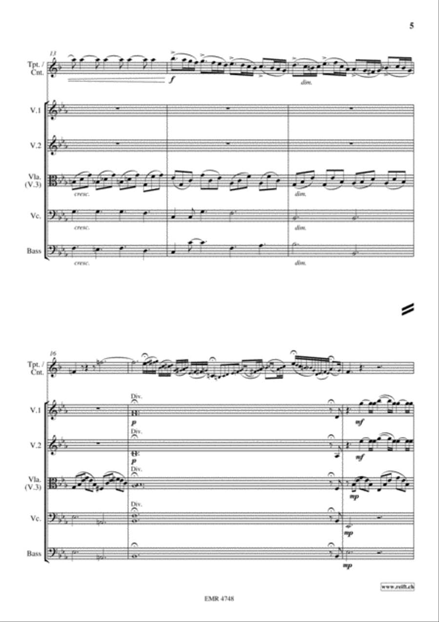 Variations On Bellini's Norma String Orchestra scores gallery preview page 5