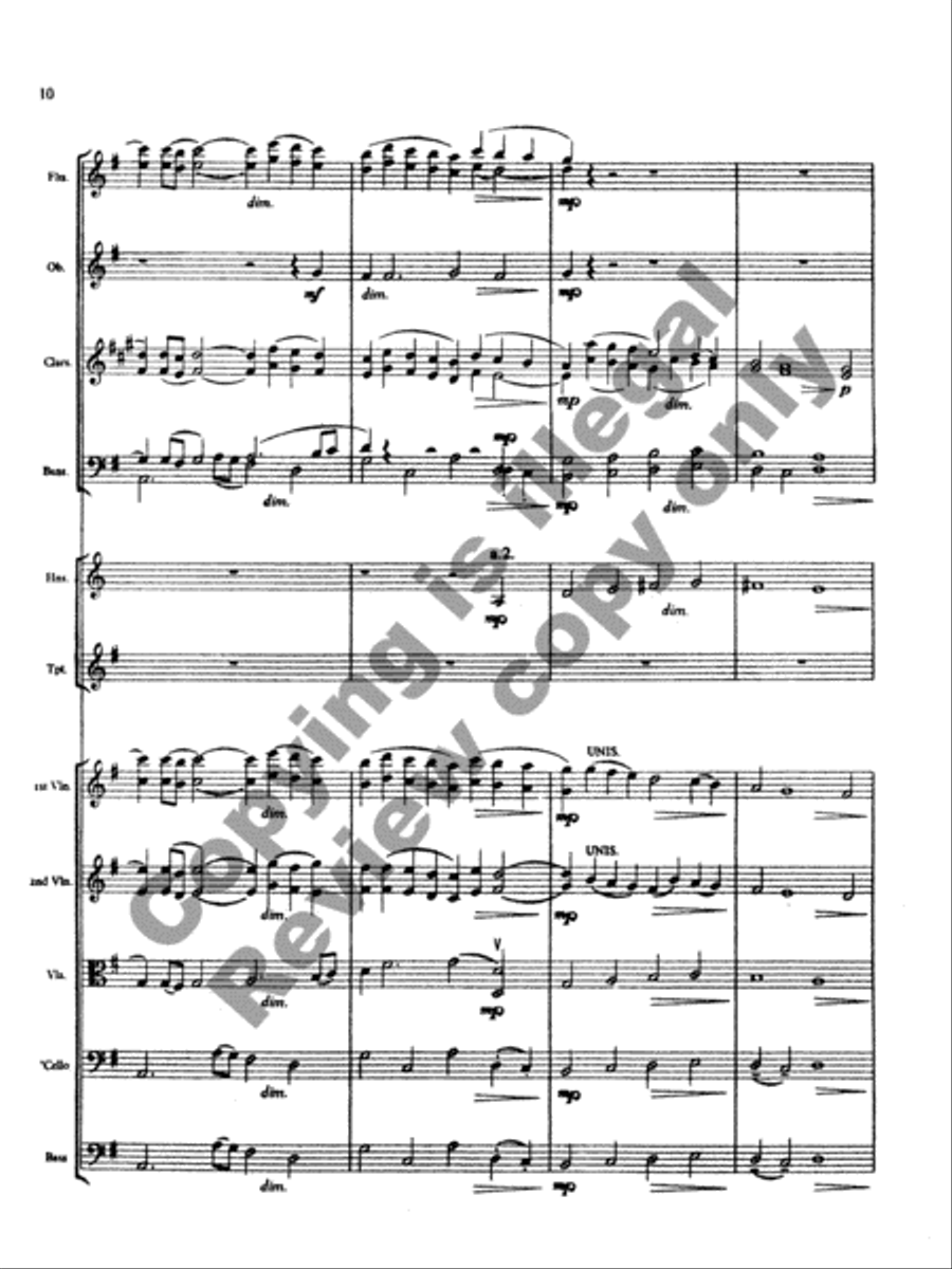 Rhosymedre, Prelude On a Welsh Hymn Tune (Orchestra Set & Score) Full Orchestra scores gallery preview page 7