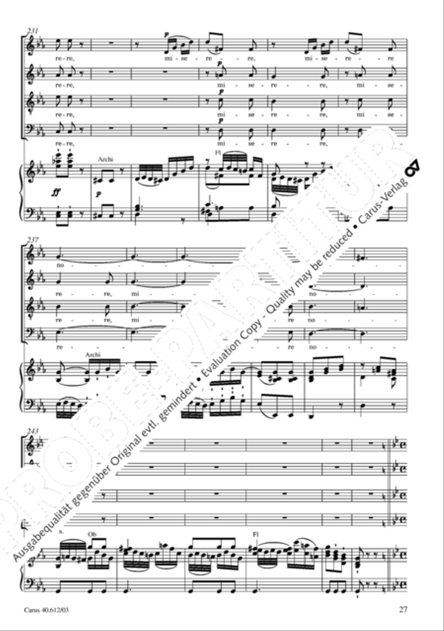 Harmoniemesse in B 4-Part scores gallery preview page 28