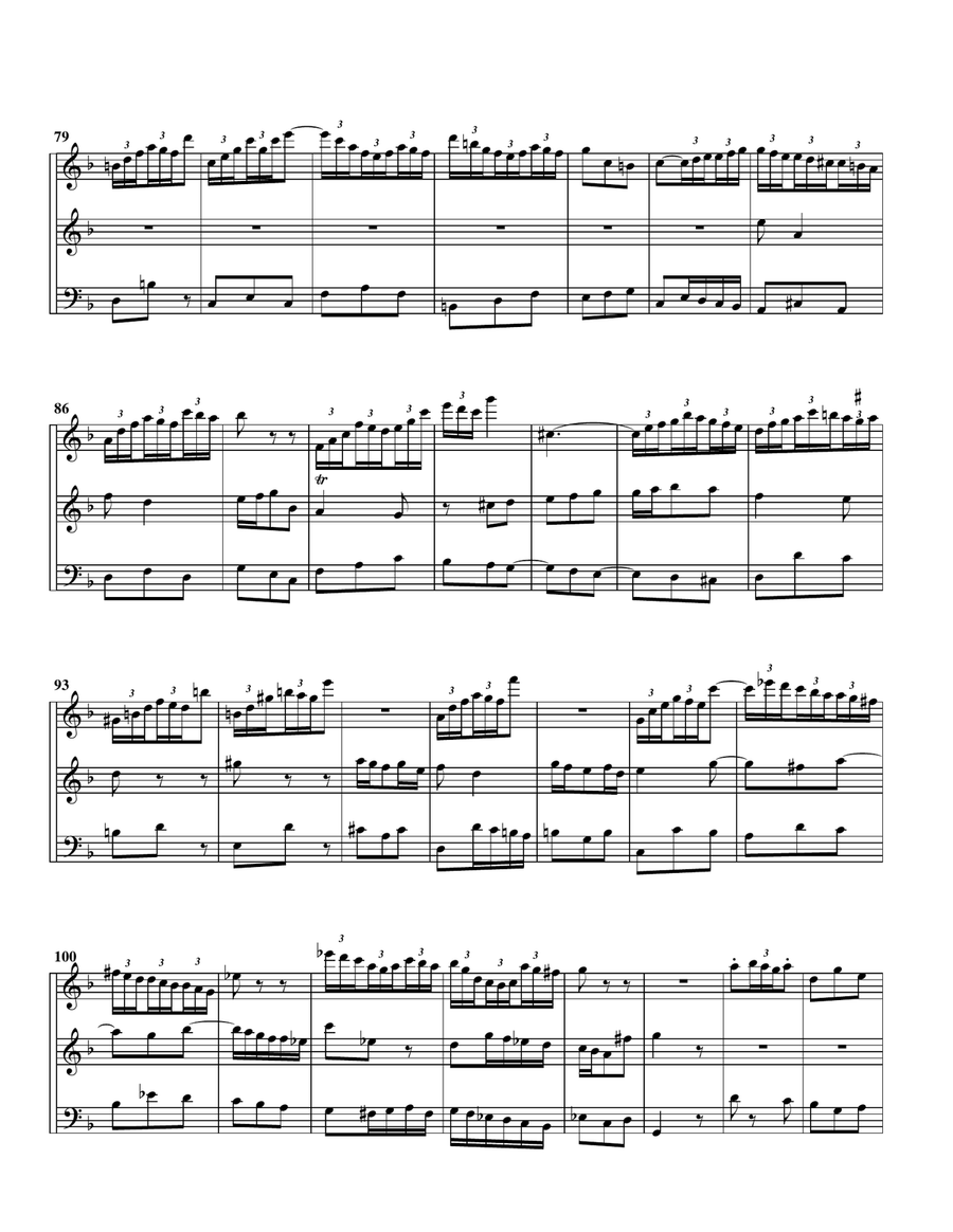 Ei! wie schmeckt der Coffee suesse from cantata BWV 211 (Coffee cantata) (arrangement for 3 recorder Recorder scores gallery preview page 4