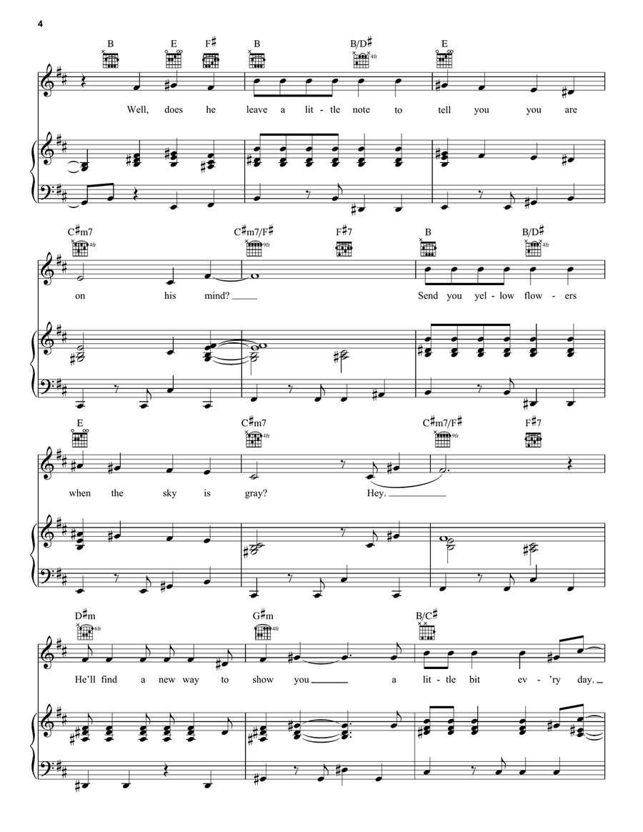 That's How You Know (from Enchanted) Piano, Vocal, Guitar scores gallery preview page 4
