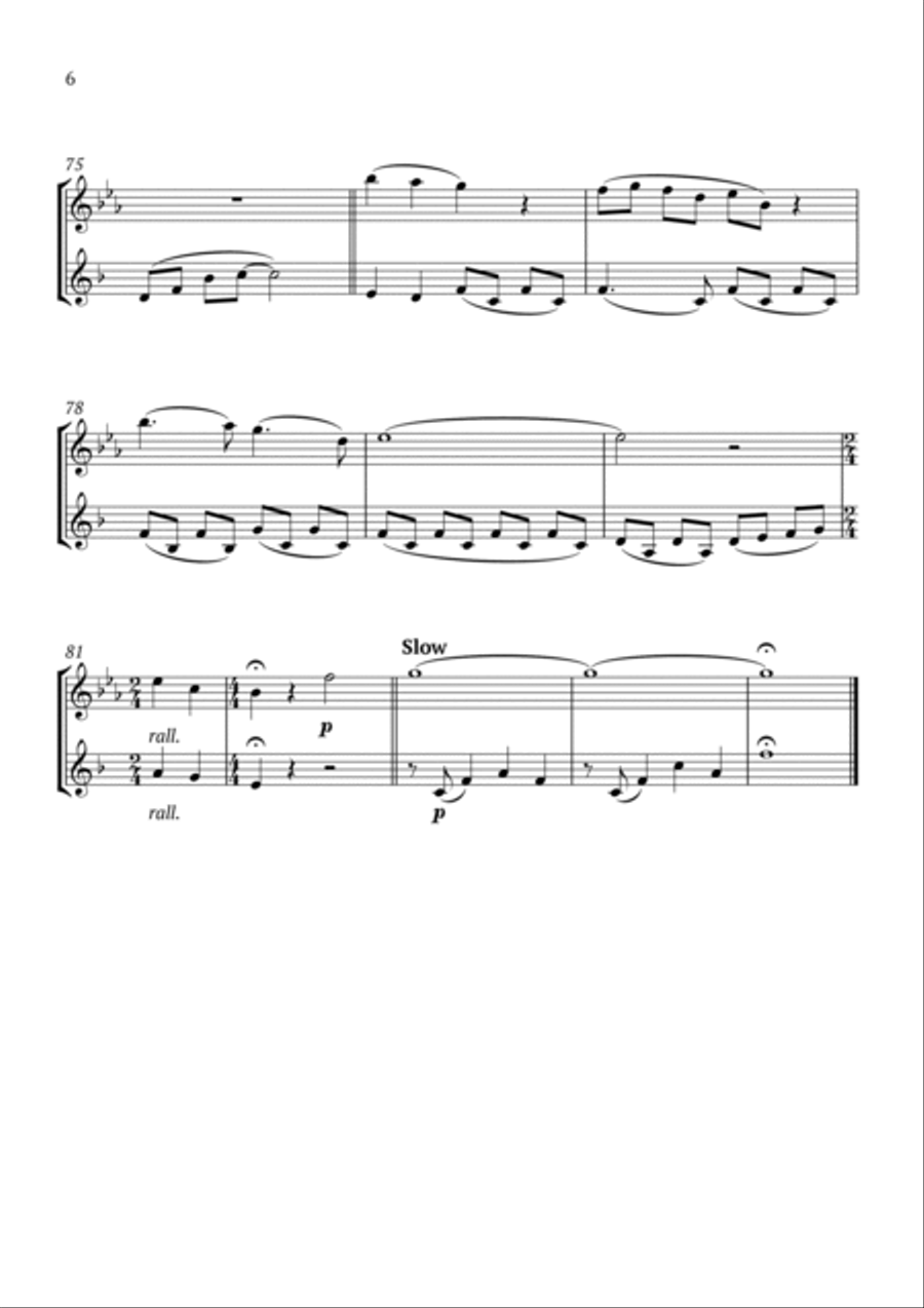 I See The Light Woodwind Duet scores gallery preview page 6