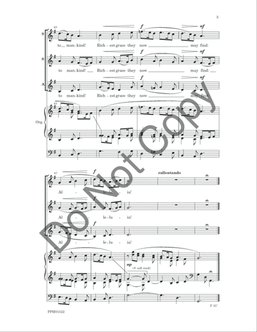 Shepherds, Keeping Watch By Night SSA scores gallery preview page 8