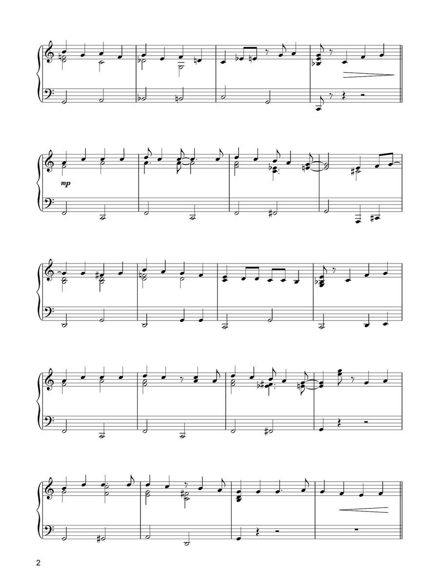 (There's No Place Like) Home For The Holidays Piano Solo scores gallery preview page 2