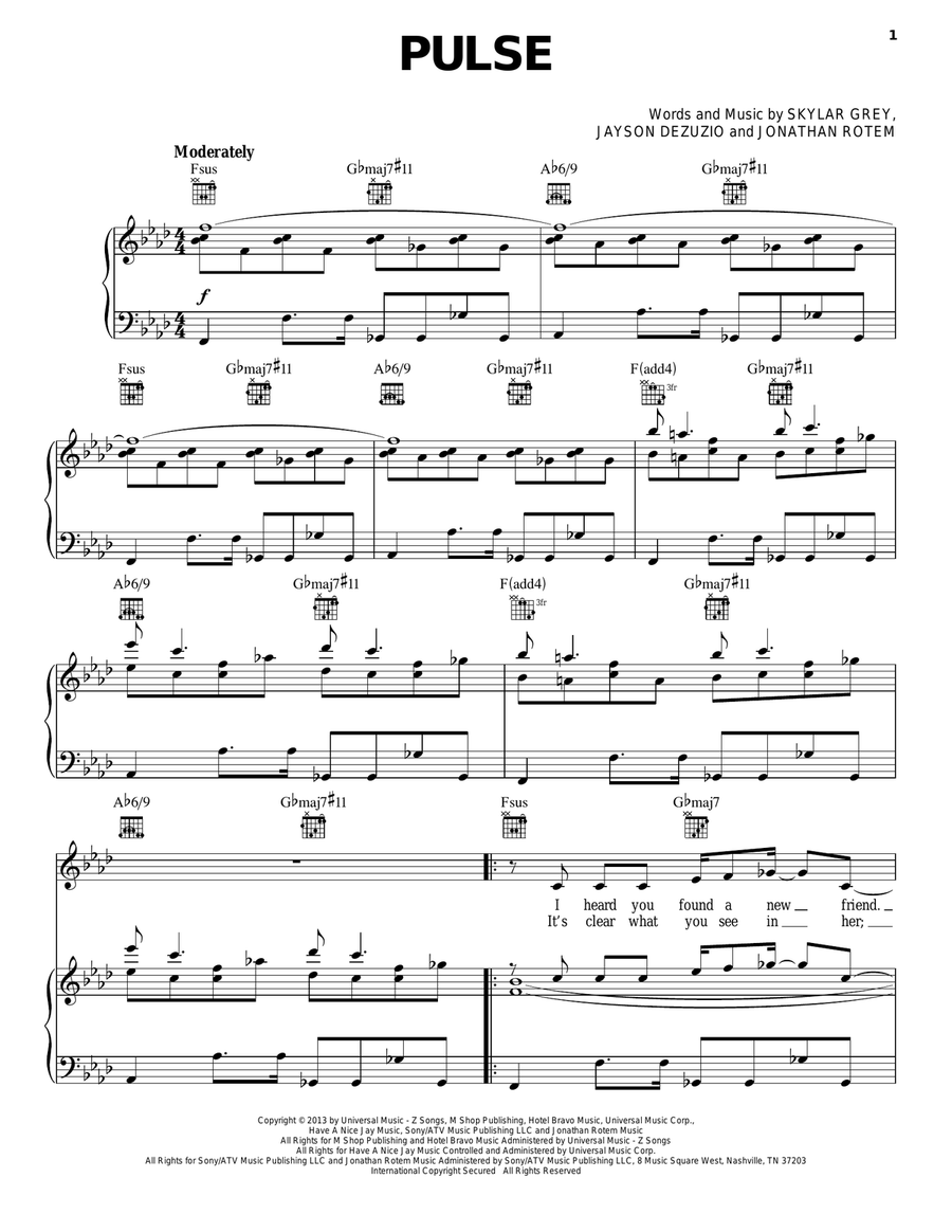 Pulse Acoustic Guitar scores gallery preview page 1