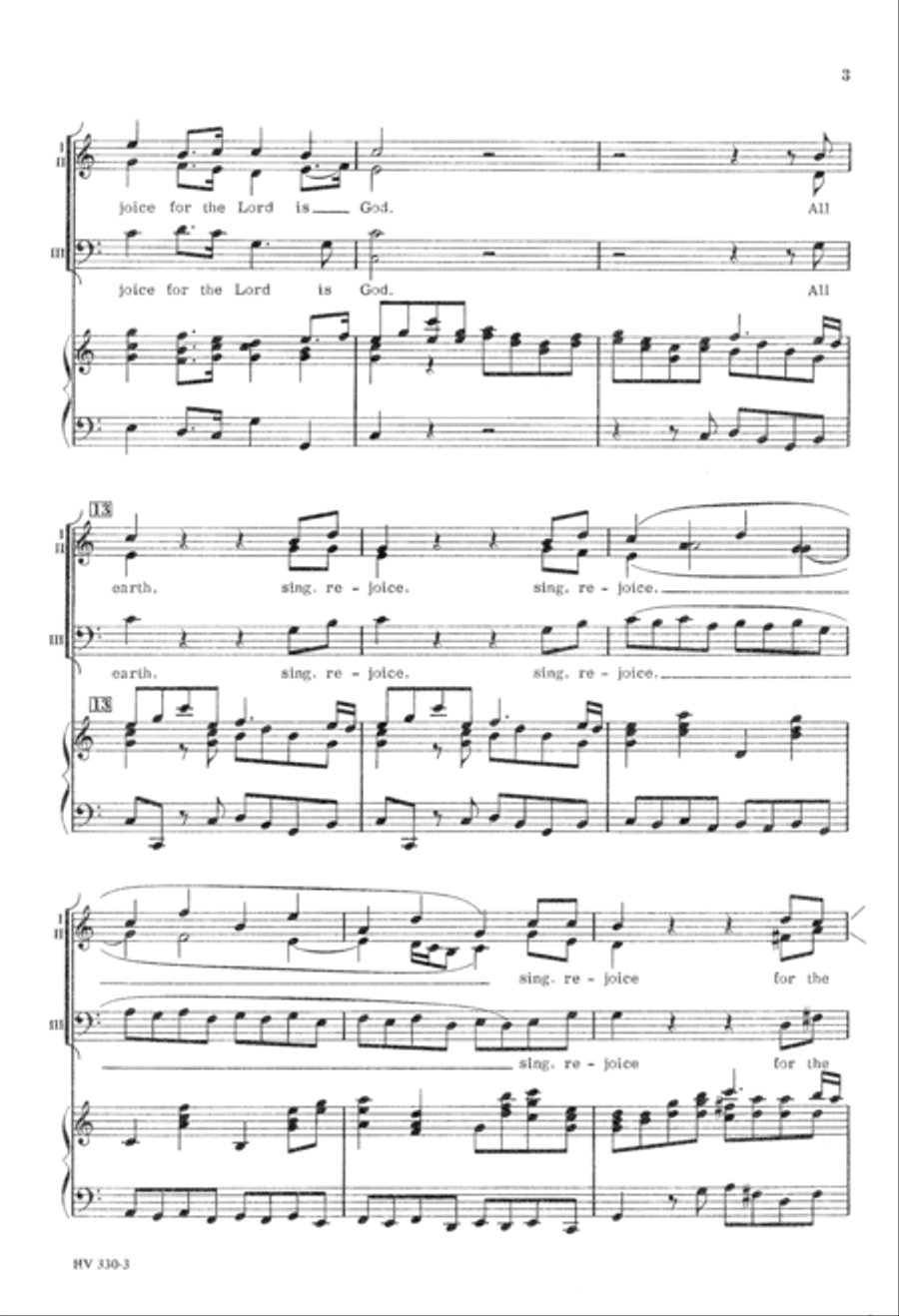 All Earth Sing Rejoice 3-Part scores gallery preview page 4