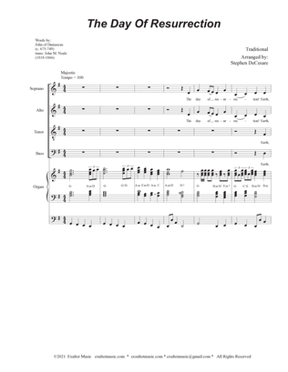 Book cover for The Day Of Resurrection (Vocal Quartet (SATB) - Organ accompaniment)