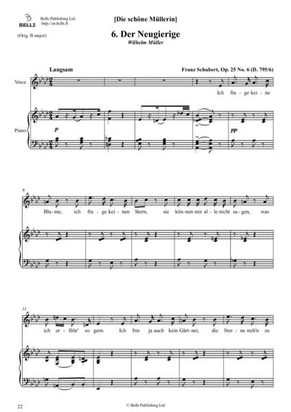 Der Neugierige, Op. 25 No. 6 (A-flat Major)