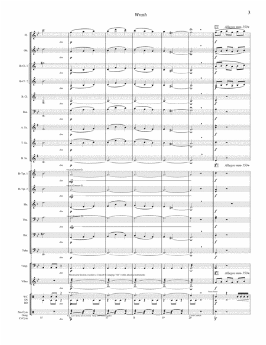 Wrath! Concert Band scores gallery preview page 3