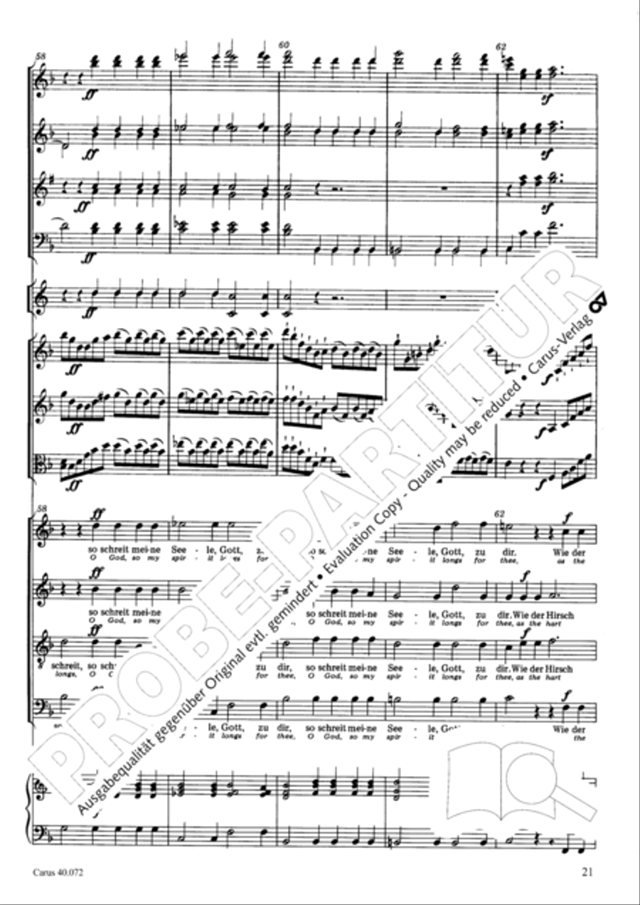 Psalm 42 Psalm 42 4-Part scores gallery preview page 21