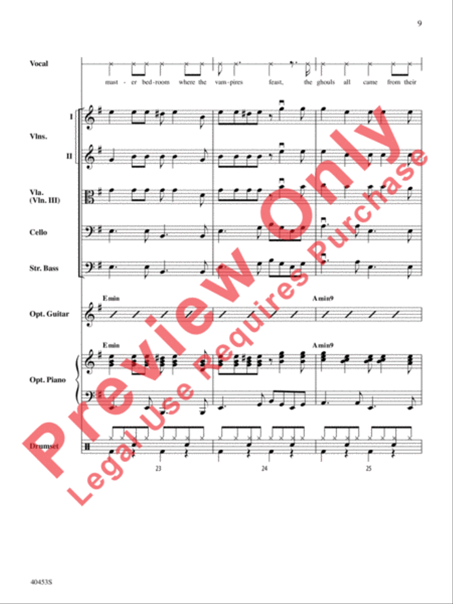 Monster Mash String Orchestra scores gallery preview page 10