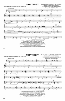 Monterey: Low Brass & Woodwinds #2 - Treble Clef
