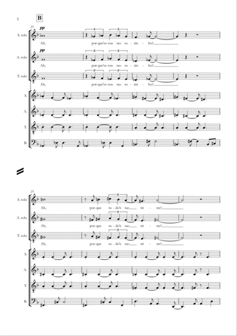 The Girl From Ipanema (garôta De Ipanema) A Cappella scores gallery preview page 5