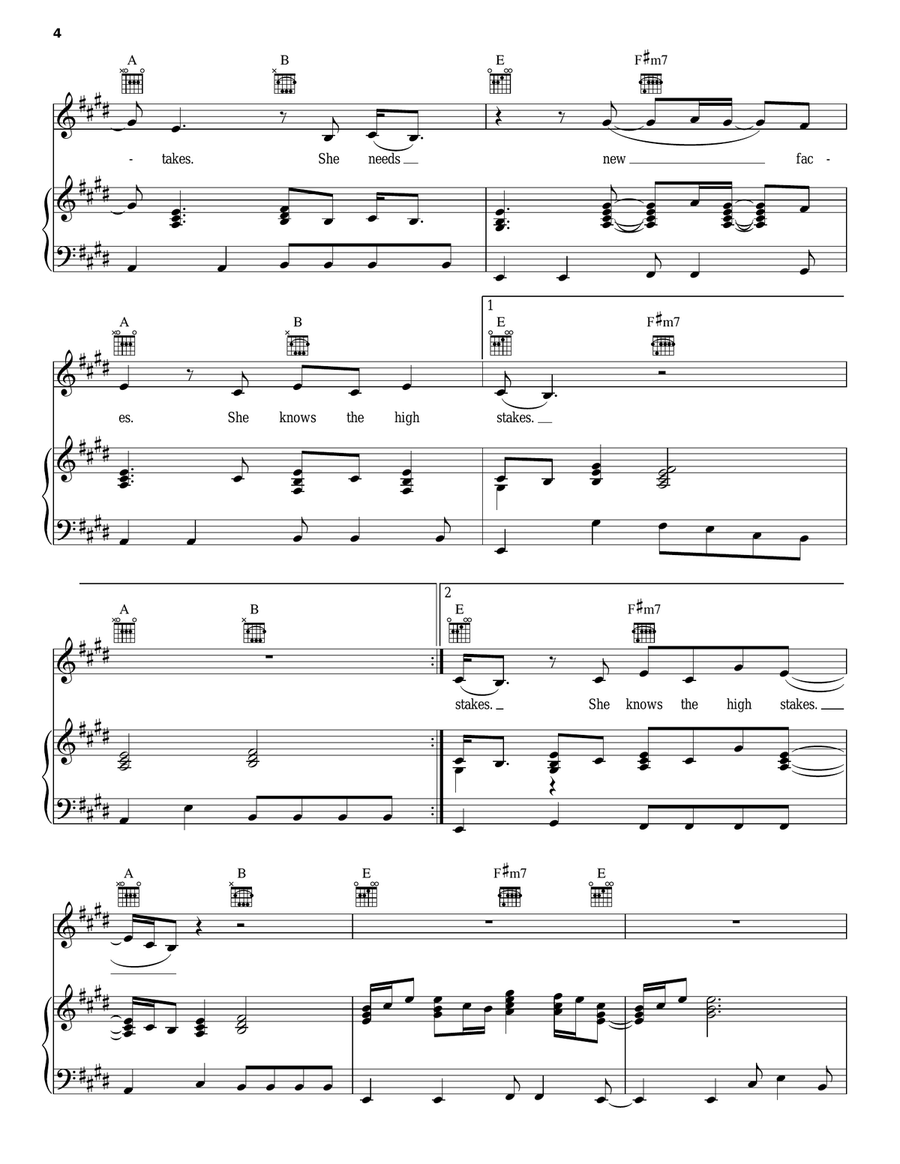 Wide Open Spaces Acoustic Guitar scores gallery preview page 4