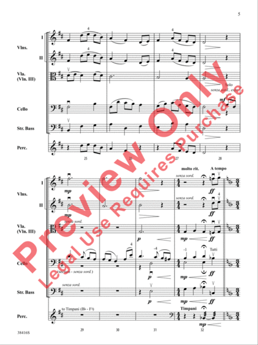 The Last Rose of Summer String Orchestra scores gallery preview page 6