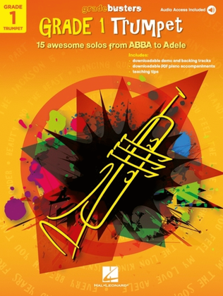 Book cover for Gradebusters Grade 1 Trumpet Book/Online Audio