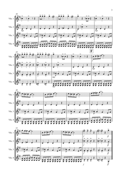 Burnie's Blues for Violin Quartet image number null