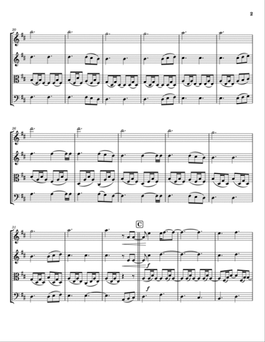 Flightless Bird, American Mouth String Quartet scores gallery preview page 2