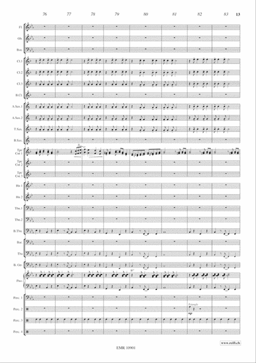 Jazzy Winds Jazzy Winds Concert Band scores gallery preview page 14