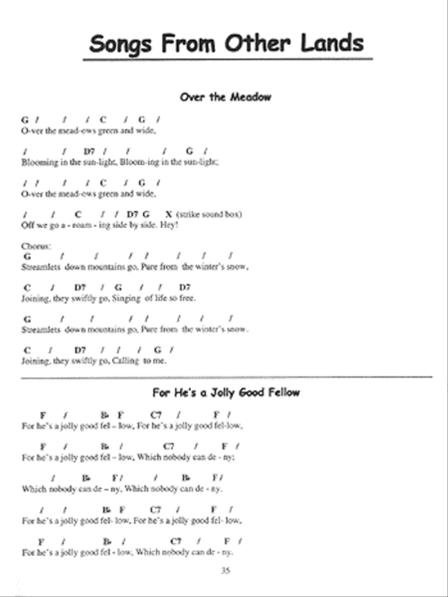 A Treasury of Favorite Songs for Autoharp Piano scores gallery preview page 3