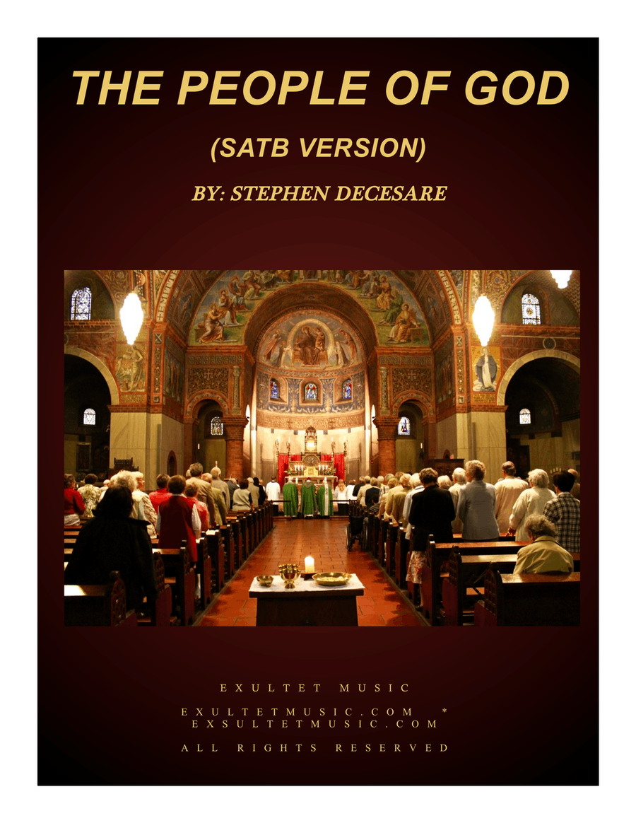 The People Of God (SATB) The People Of God (SATB) 4-Part scores gallery preview page 1