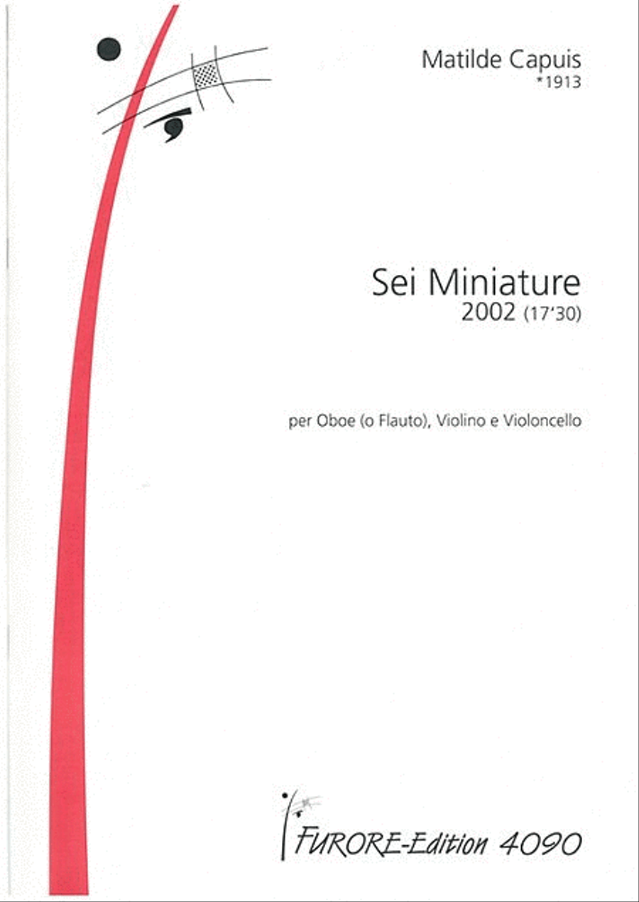 Sei Miniatures Flute scores gallery preview page 1