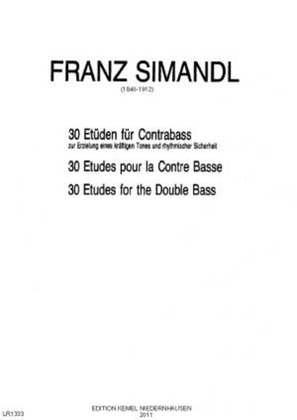 Book cover for Dreissig Etüden zur Erzielung eines kräftigen Tones und rhythmischer Sicherheit