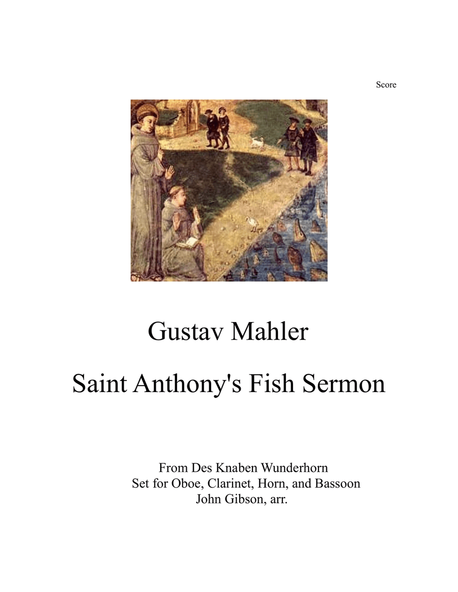 Sermon to the Fish for Woodwind Quartet Woodwind Quartet scores gallery preview page 1
