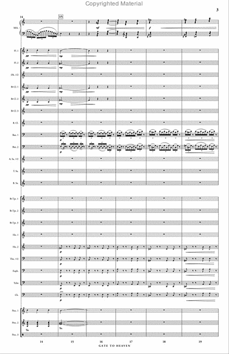 Gate to Heaven (wind ensemble score) Concert Band scores gallery preview page 4