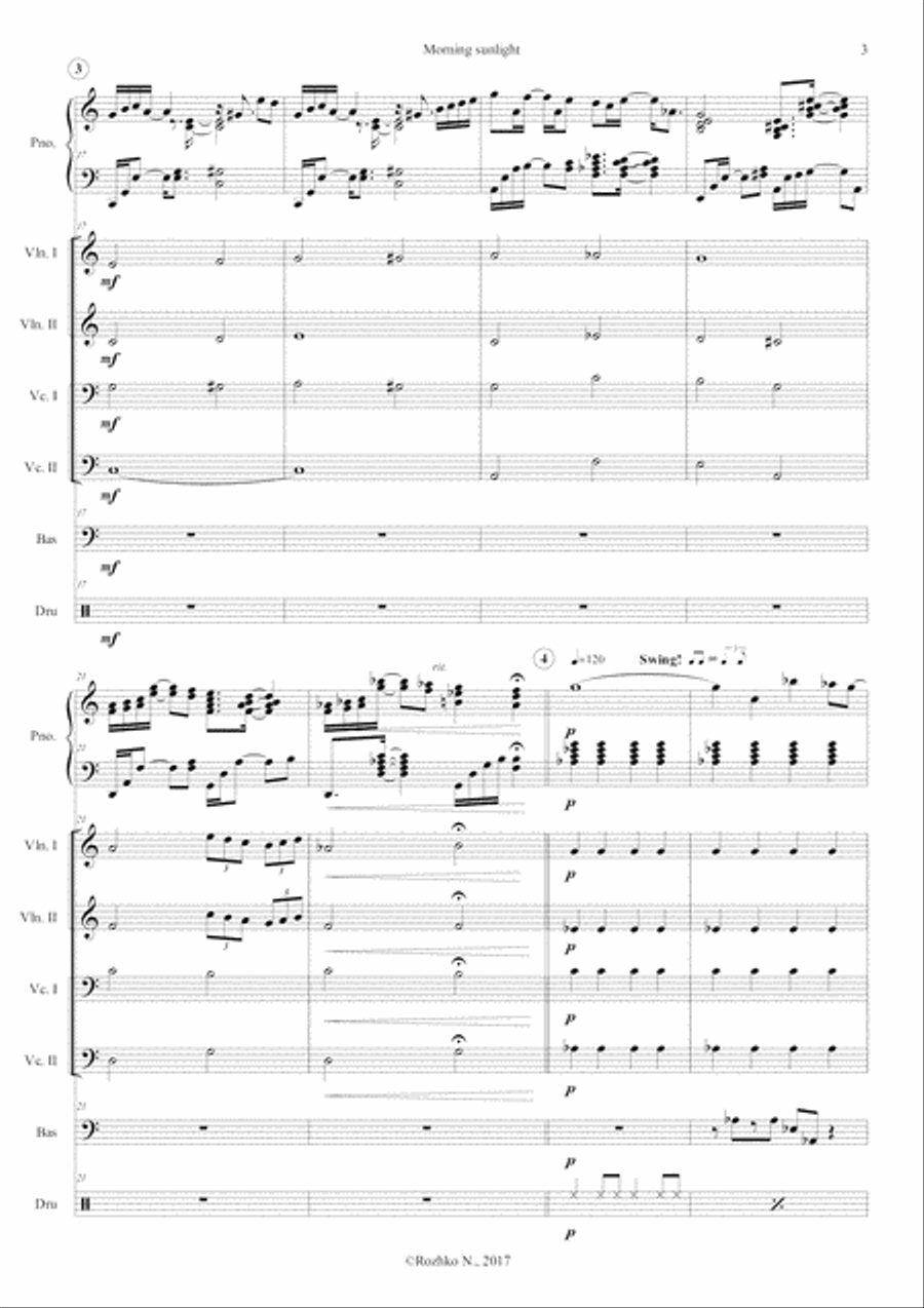 Morning Sunlight Jazz Ensemble scores gallery preview page 4