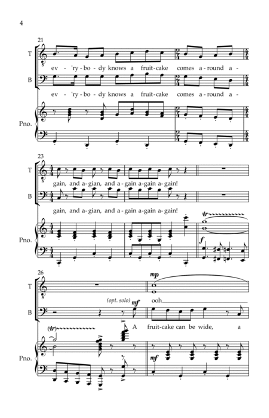Recycle The Fruitcake TTBB scores gallery preview page 5