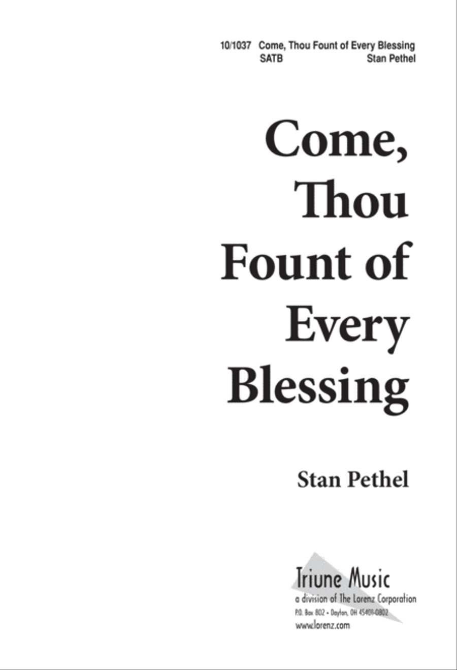 Come Thou Fount of Every Blessing 4-Part scores gallery preview page 1